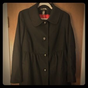 Black Lane Bryant Pea Coat Size 14/16